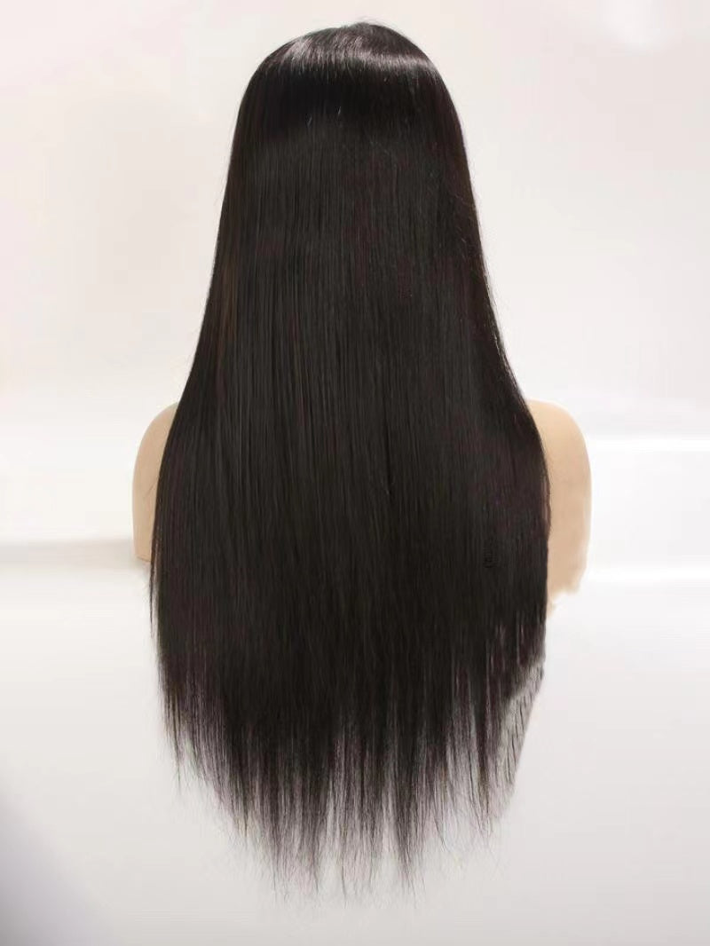 Ready To Ship 4'' Deep Parting Natural Black Lace Front Human Hair Wig