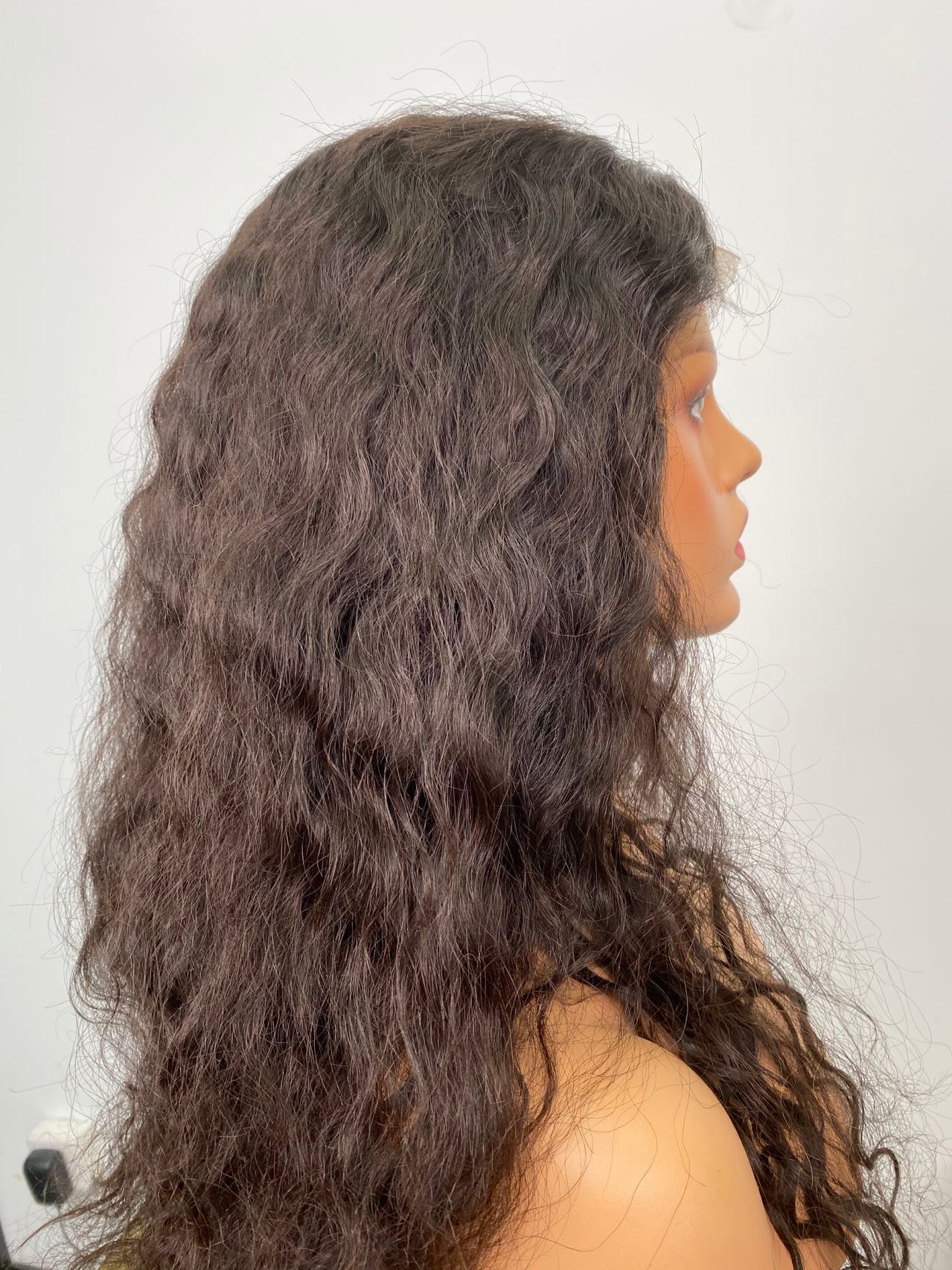 10"-24" HD LACE VIRGIN HUMAN HAIR 6" DEEP PARTING LACE FRONT WAVY WIG