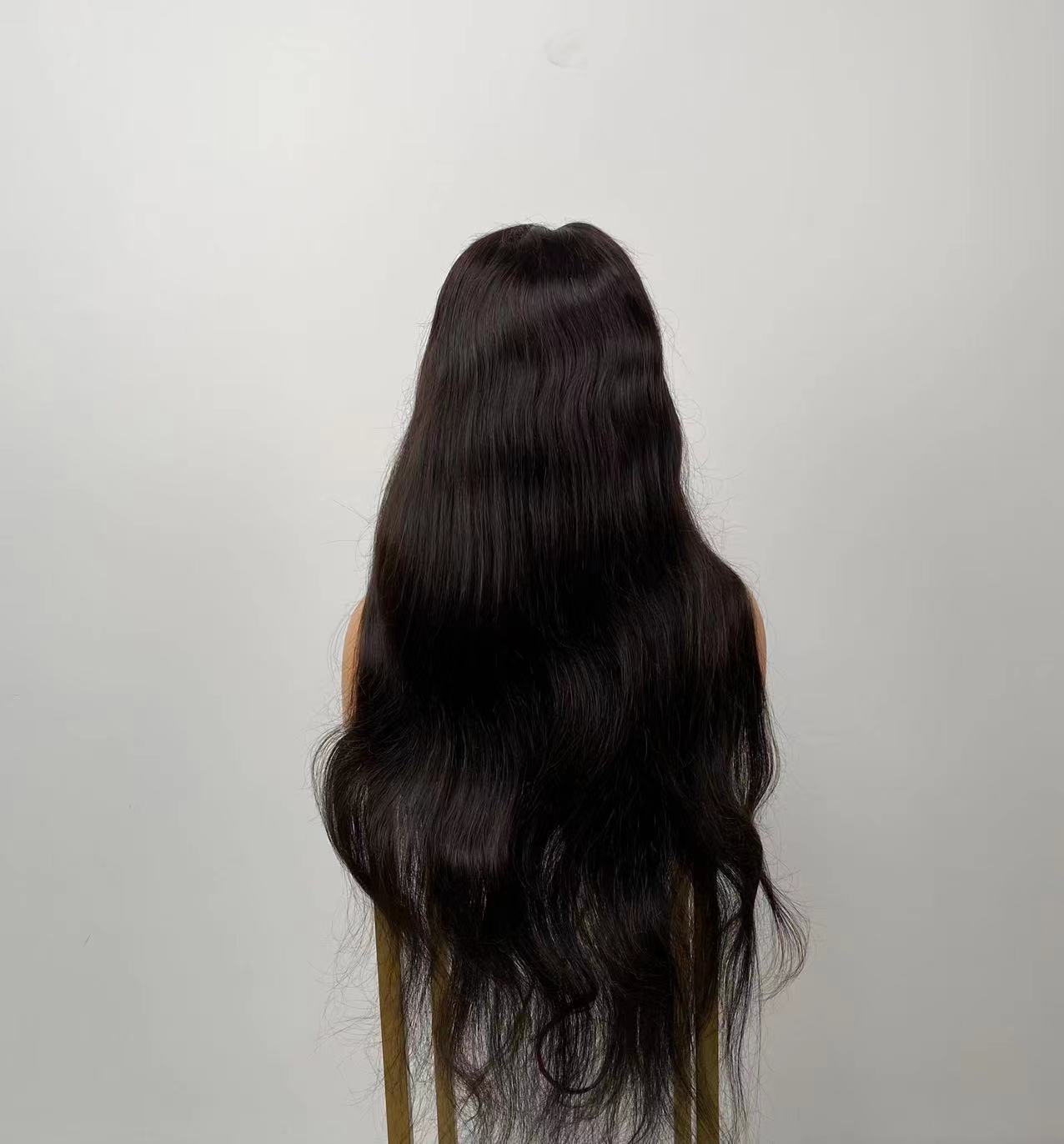 CUSTOM 26'' - 30'' HAIR LENGTH CELEBRITIES' FAVORITE STYLE SILKY STRAIGHT FULL LACE HUMAN HAIR WIG