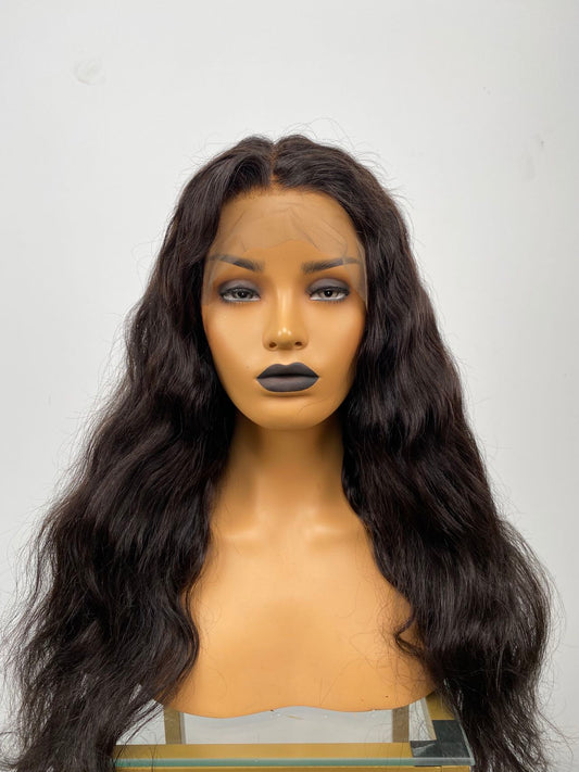 Kylie inspired Wavy Bob with 6" Deep Parting Glueless Lace Front Human Hair Wig