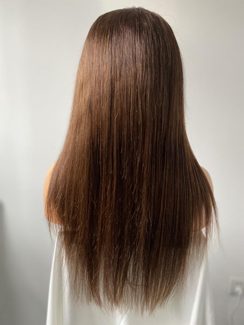 10"-24" AVAIALBLE HD LACE FRONT 6" PARTING HUMAN HAIR WIG