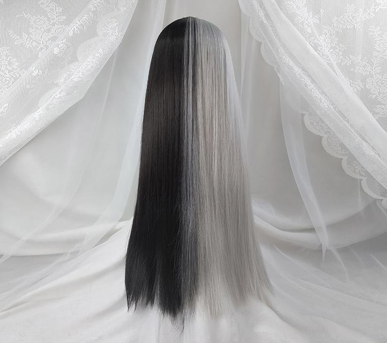 Various Colors Long Straight Synthetic Wig With Bangs