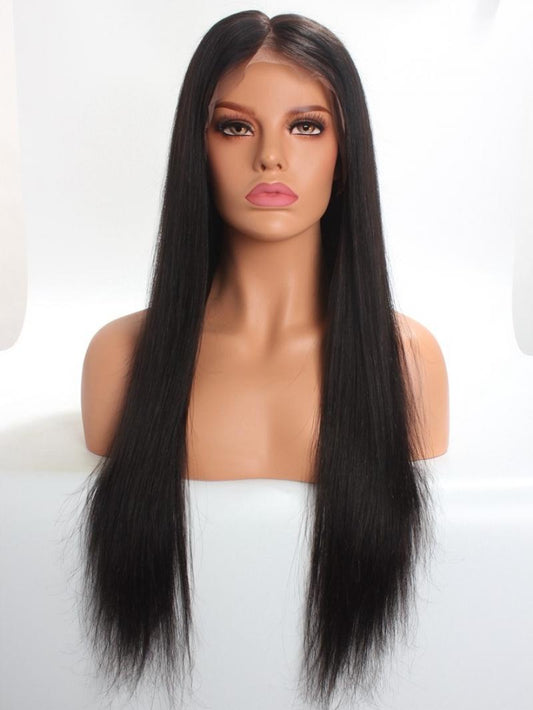 SPECIAL OFFER - CUSTOM 13" * 6" LACE FRONT 6" * 6" FREE PARTING AREA HUMAN HAIR WIG LENGTH FROM 12" TO 16"